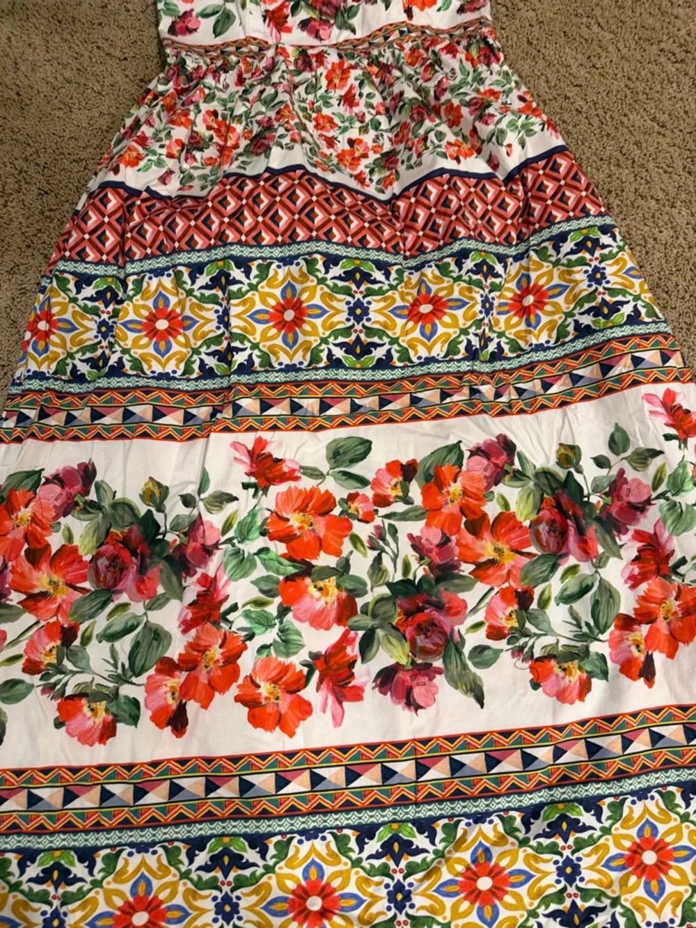 Antonio Melani Floral Summer Midi Dress - Picture 2 of 3